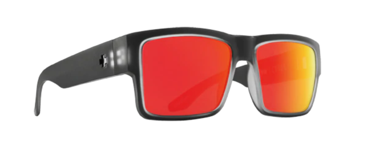Spy Cyrus matte black ice happy gray green polar with red spectra mirror
