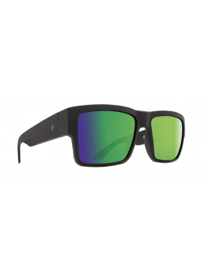 Spy Cyrus soft matte black happy bronze polar with green spectra mirror