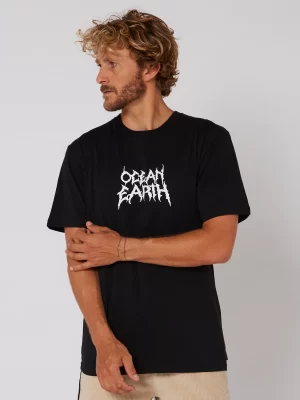 Ocean Earth Metal logo Tee