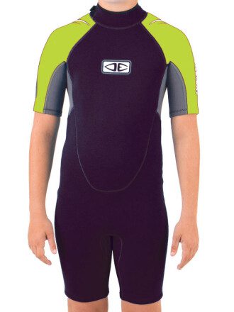 Boys Free-Flex Spring Black/Lime