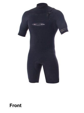 Mens Double Black 2mm Spring Suit