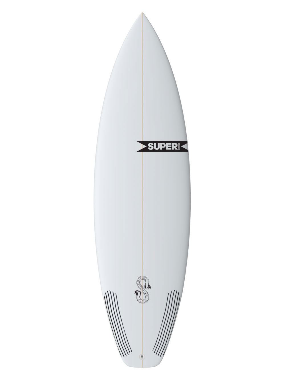 Super Dion Agius' Siamese Palm Viper Surfboard Front